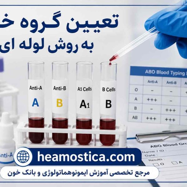 تعیین گروه خونی به روش لوله ای
