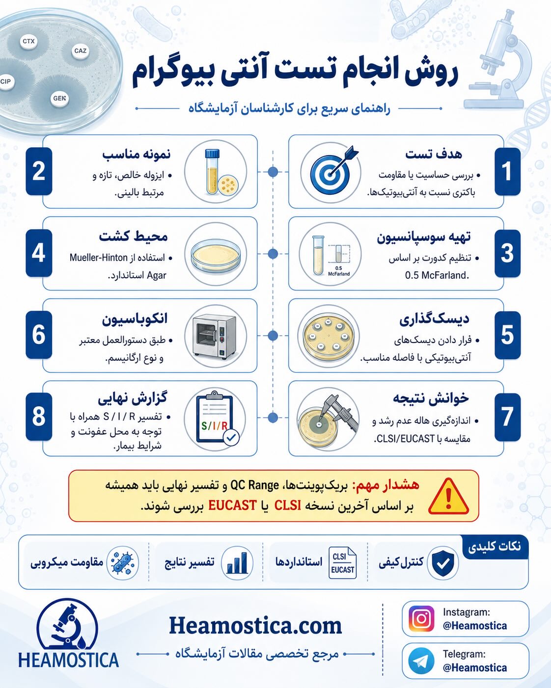 روش انجام تست آنتی بیوگرام