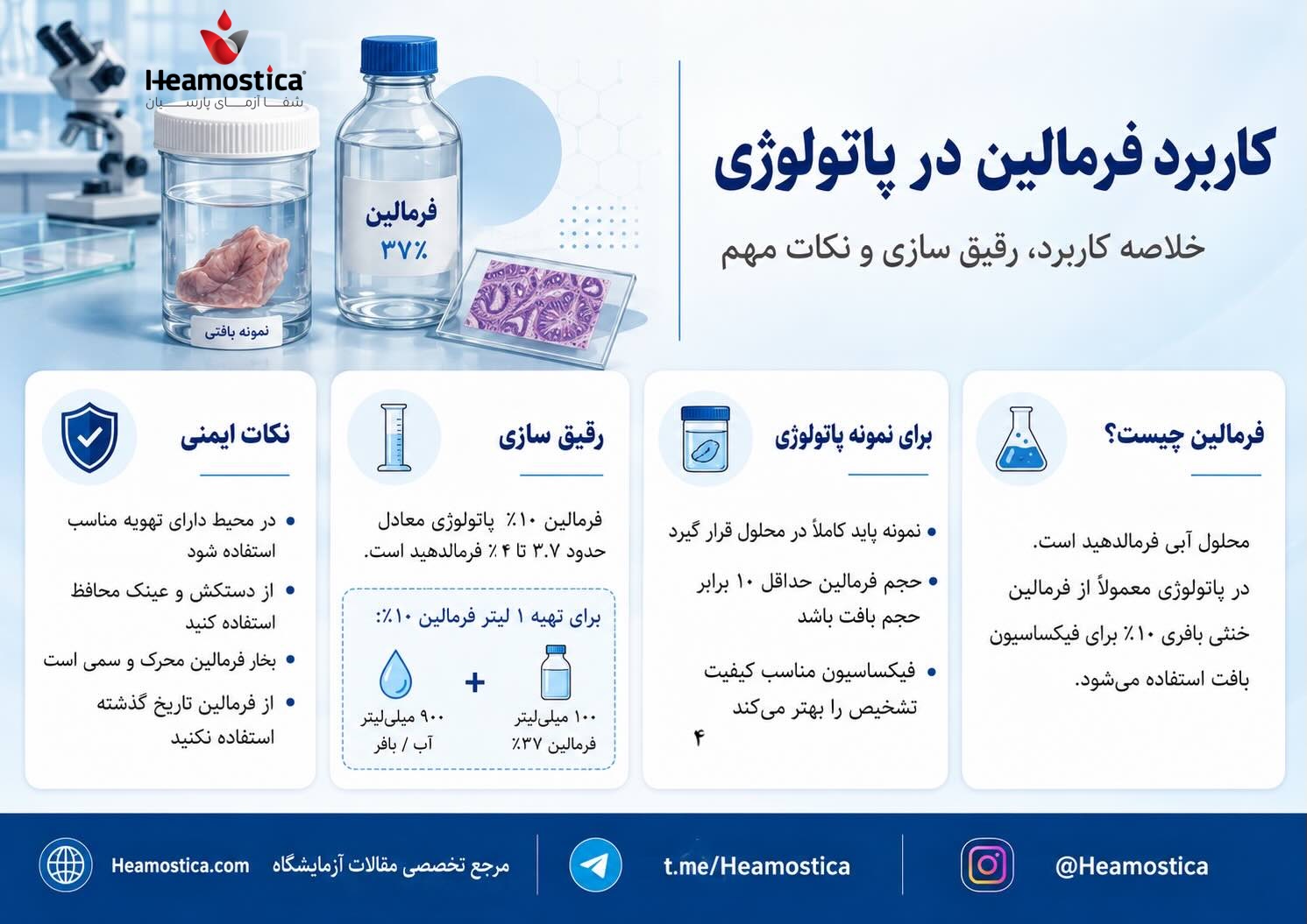 كاربرد فرمالين در پاتولوژى